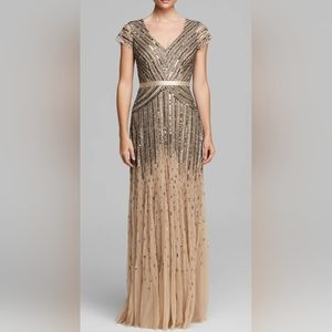Adrianna Papell Beaded Formal Gown size 8